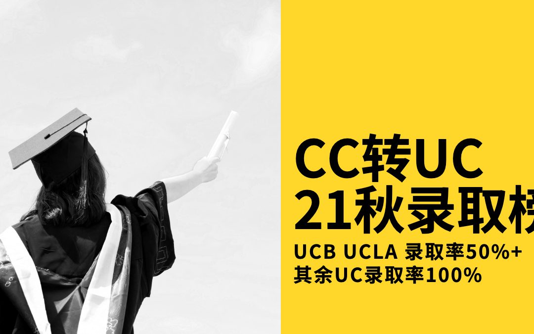 【留学生网】2021秋季 CC转UC 录取Offer 合集