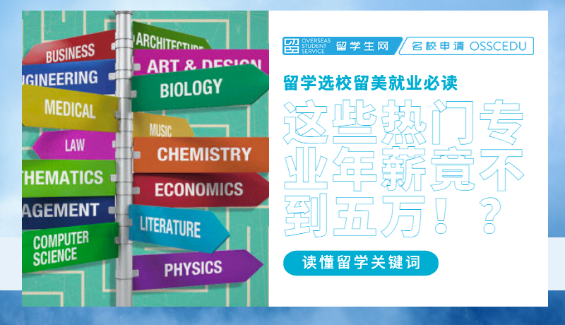 【留学选校必读】这些热门专业年薪竟然不到五万！？